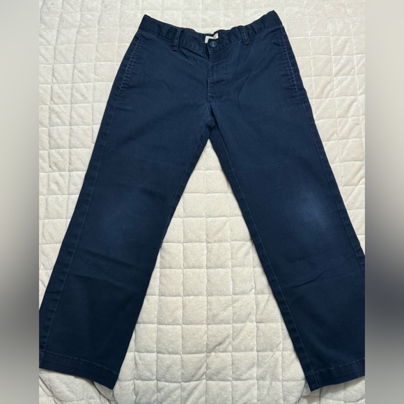 5/$15 Closet Sale!  3 Pairs Cat & Jack 8 Husky Navy Uniform Pant - 3 Total - Picture 1 of 4